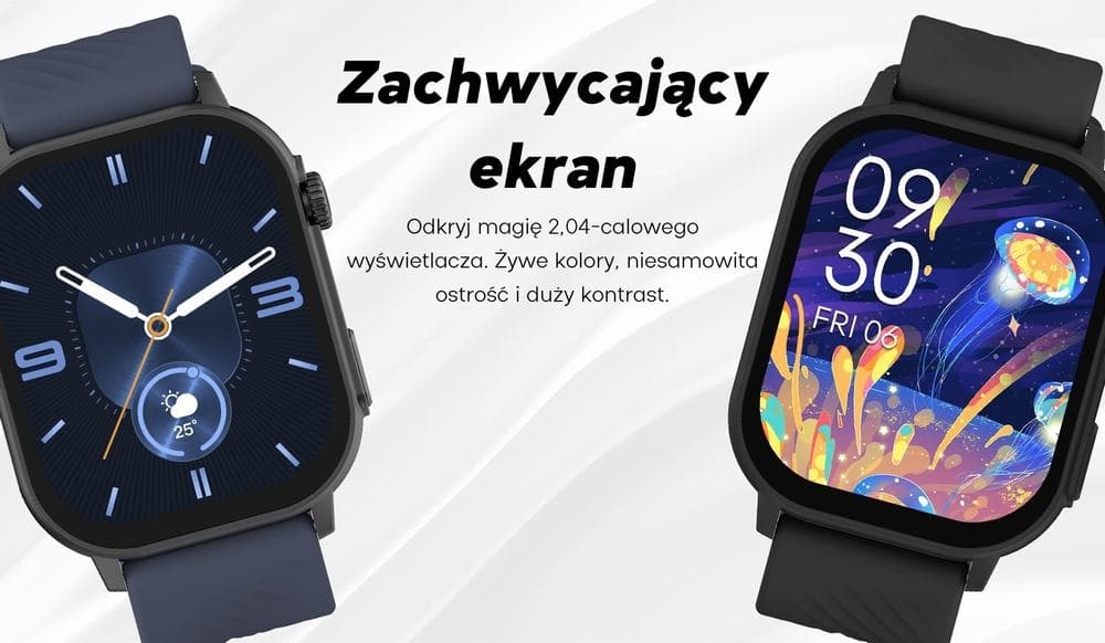 Smartwatch Damski GRAVITY GT15-11 Granatowy Pasek Silikonowy + Złota Bransoleta